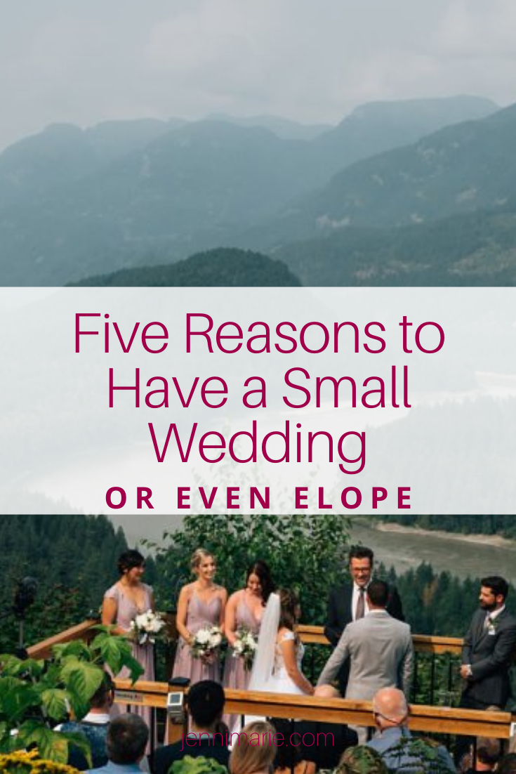 5 Reasons To Have a Small Wedding